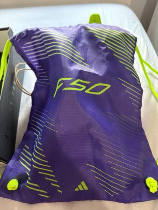 Botas Fútbol F50 Elite AG Morado/Verde.