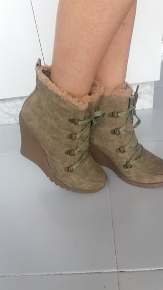 (PERFECTOS) BOTINES CUÑA