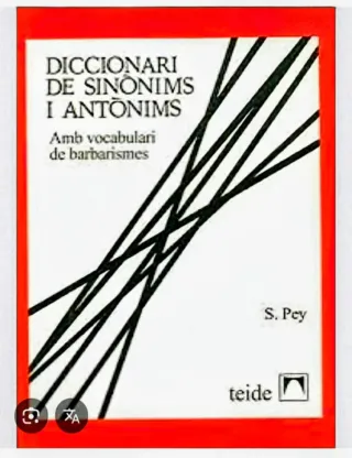 Diccionari de sinònims i antònims, amb barbarismes