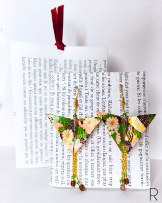 Orecchini Origami Farfalla fatti a mano