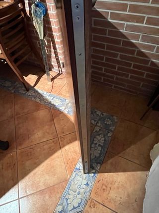 Puerta Teca con Marco y Tapas