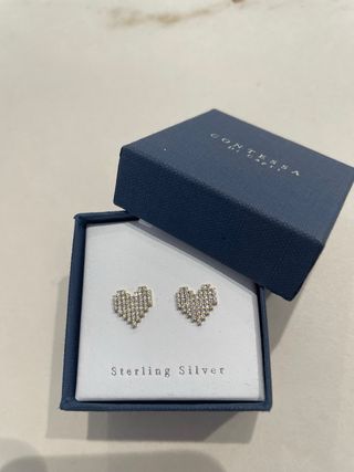 Pendientes Corazón Plata Esterlina