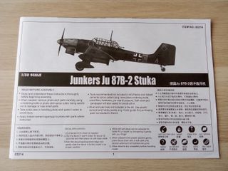JUNKERS JU 87B-2 STUKA MAQUETA TRUMPETER 1/32
