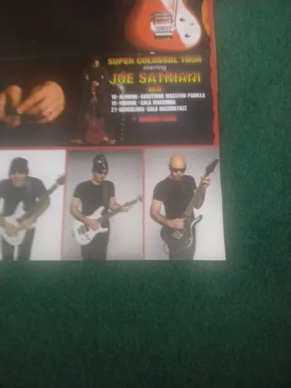 Póster JOE SATRIANI (Super Colossal Tour)