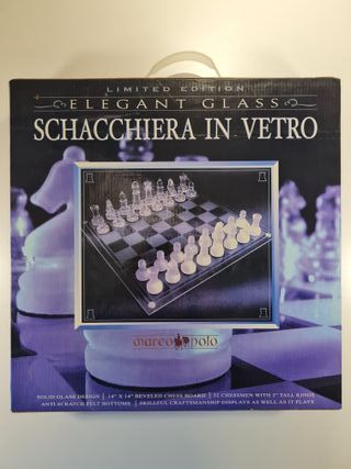 Scacchiera in Vetro Marco Polo Limited Edition