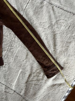 Cazadora Biker Vintage Cuero Marrón