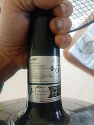 Ventilador Ufesa Negro