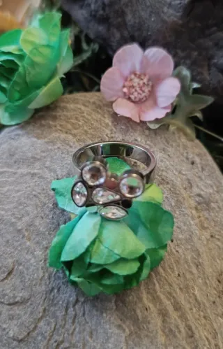 Anillo Swatch Plata y Blanco