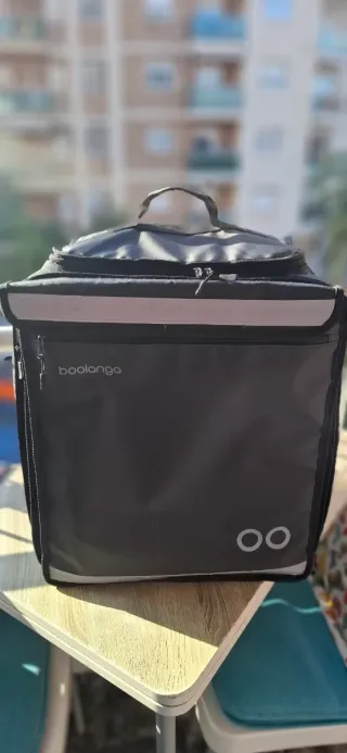 Mochila negra globo nueva