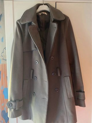 Cappotto media lunghezza PDK color fango