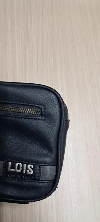 Cartera de mano Lois negra y gris