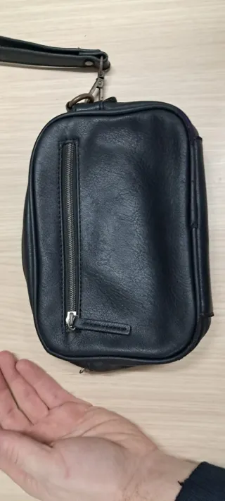 Cartera de mano Lois negra y gris