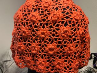 Toca crochet coral talla única