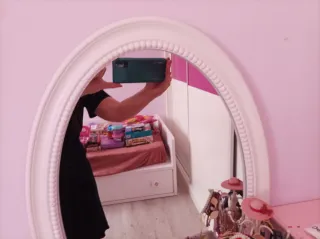 Espejo madera blanca perfecto estado