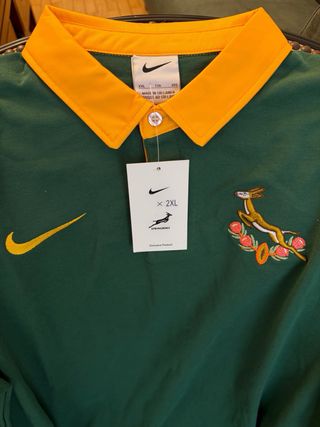 Camiseta Nike Springboks Sudáfrica Talla XXL rugby