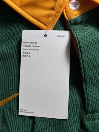 Camiseta Nike Springboks Sudáfrica Talla XXL rugby