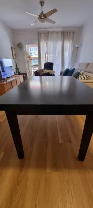 Mesa de comedor extensible madera wengue