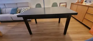 Mesa de comedor extensible madera wengue