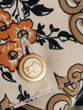 Camisa Burberrys Beige y Naranja