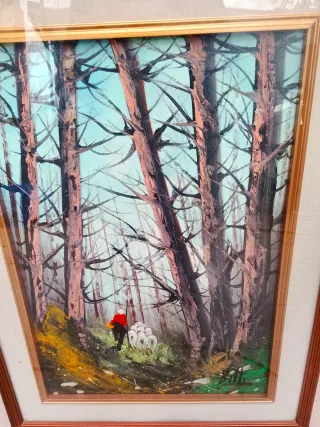 Quattro dipinti olio artista BITTI