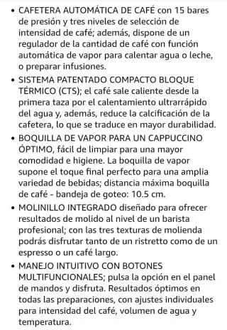 Cafetera Krups Arabica EA811 Superautomática