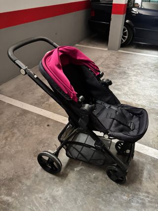 Carro Be Cool Negro y Rosa (falta barra)