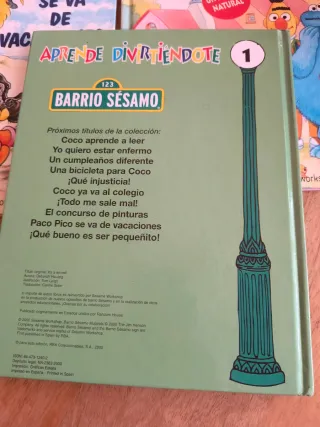 Lote Libros Infantiles Barrio Sésamo