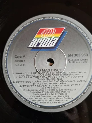 Vinilo Lo Mas Disco - Compilatorio Dance