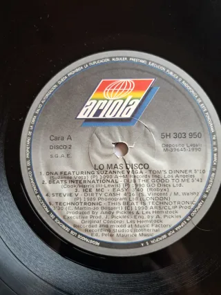 Vinilo Lo Mas Disco - Compilatorio Dance