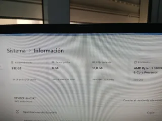 PC Gamer Ryzen 5 3600x / RX 6600