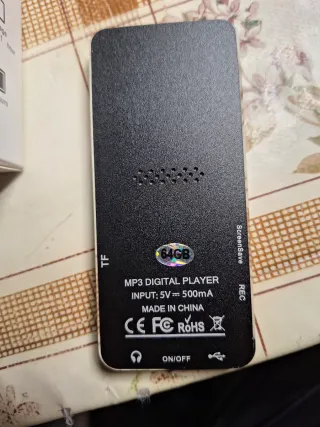 Reproductor MP3 Táctil Negro