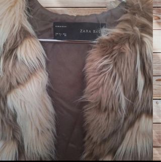 Chaleco Zara Talla S Pelo Sintético