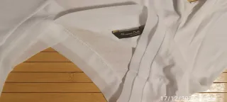 Camiseta Massimo Dutti Blanca Manga Larga