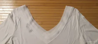 Camiseta Massimo Dutti Blanca Manga Larga