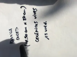 Restos de porcelana para pared