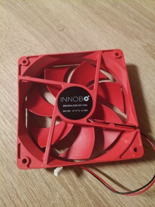 Ventilador PC Rojo Innobo 120mm DC12V 0.18A