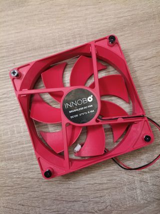 Ventilador PC Rojo Innobo 120mm DC12V 0.18A