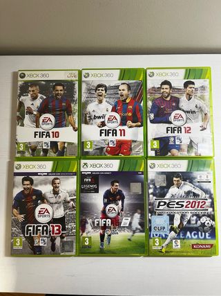 Lottazione di giochi XBOX 360 FIFA e PES - PREZZO DA NEGOZIARE