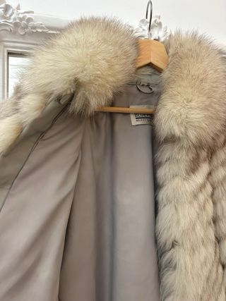 Abrigo zorro natural beige