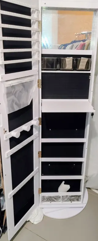 Mobile Portagioie e Scarpiera con Specchio