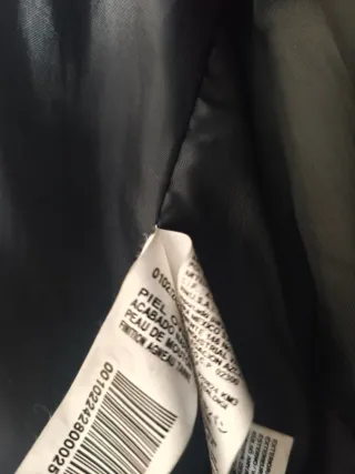 Blazer de piel Zara negro