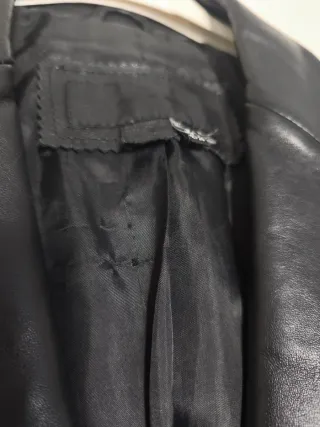 Blazer de piel Zara negro