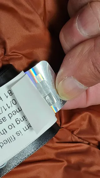 The North Face Plumas Naranja y Negro