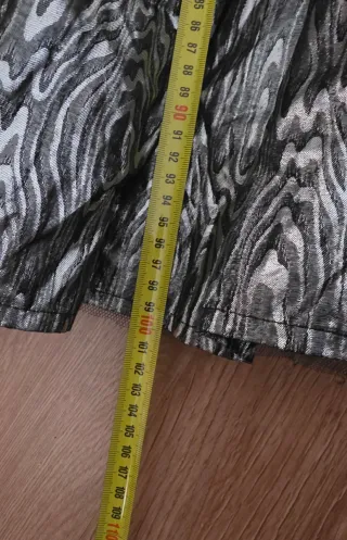 Vestido Vintage Fiesta Años 80 Negro/Plata