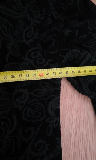 Vestido Vintage Fiesta Años 80 Negro/Plata