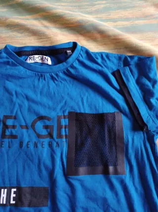 Camiseta juvenil RE-GEN azul talla 164