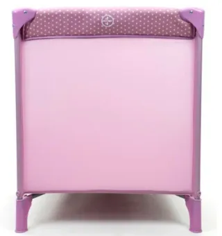 Cuna de viaje Asalvo rosa con jirafas