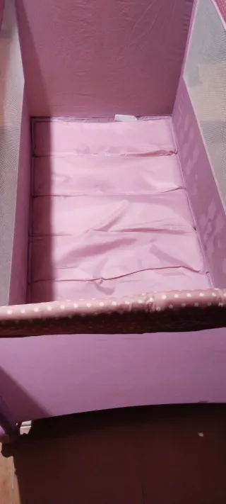 Cuna de viaje Asalvo rosa con jirafas