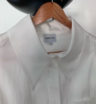 Camisa BIMBA Y LOLA entallada blanca talla M.