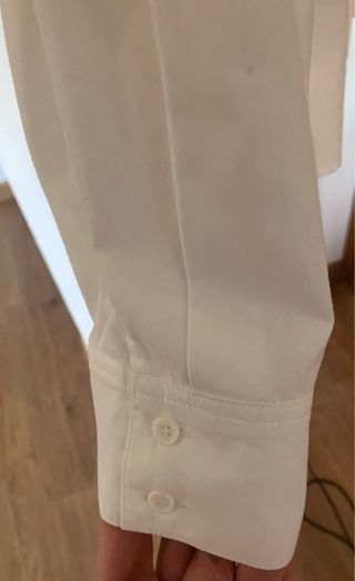 Camisa BIMBA Y LOLA entallada blanca talla M.